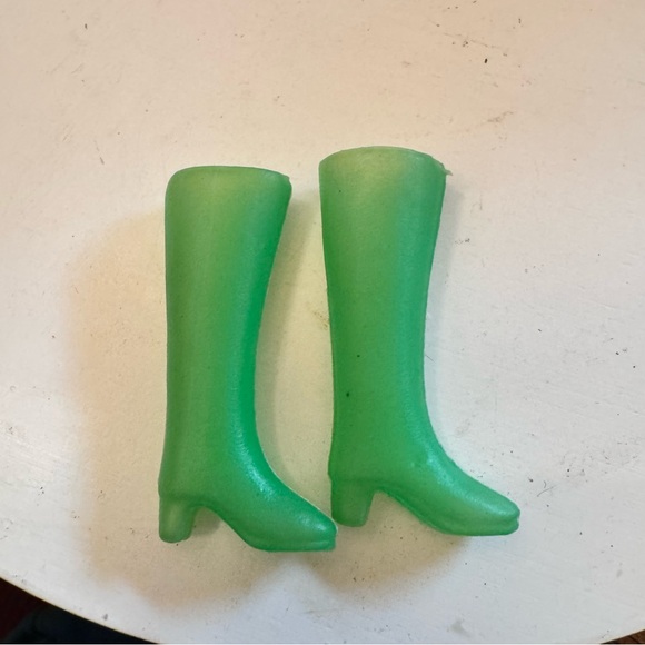 Other - Vintage 1970s Hong Kong Barbie Francie Tall Green Boots Mod Retro